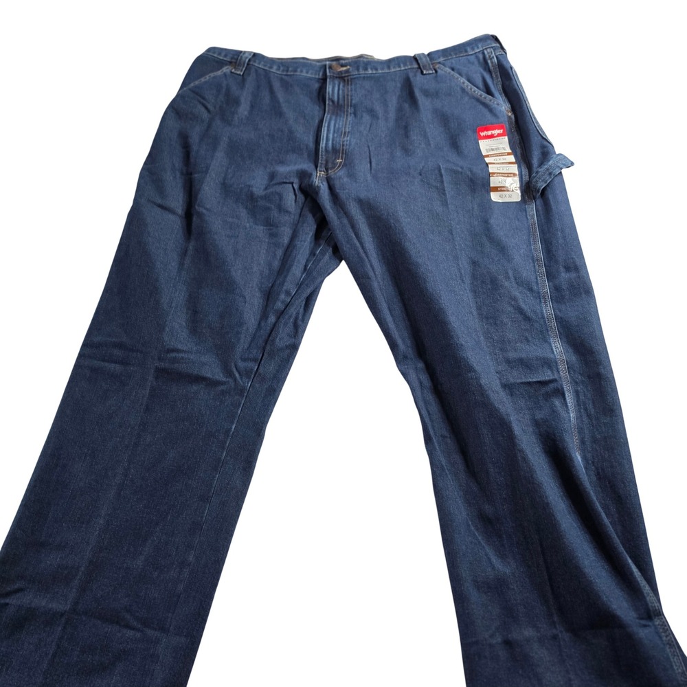 Wrangler Five Star Heritage Carpenter Jeans Blue 42x32 1094LXWDV Stretch Mens